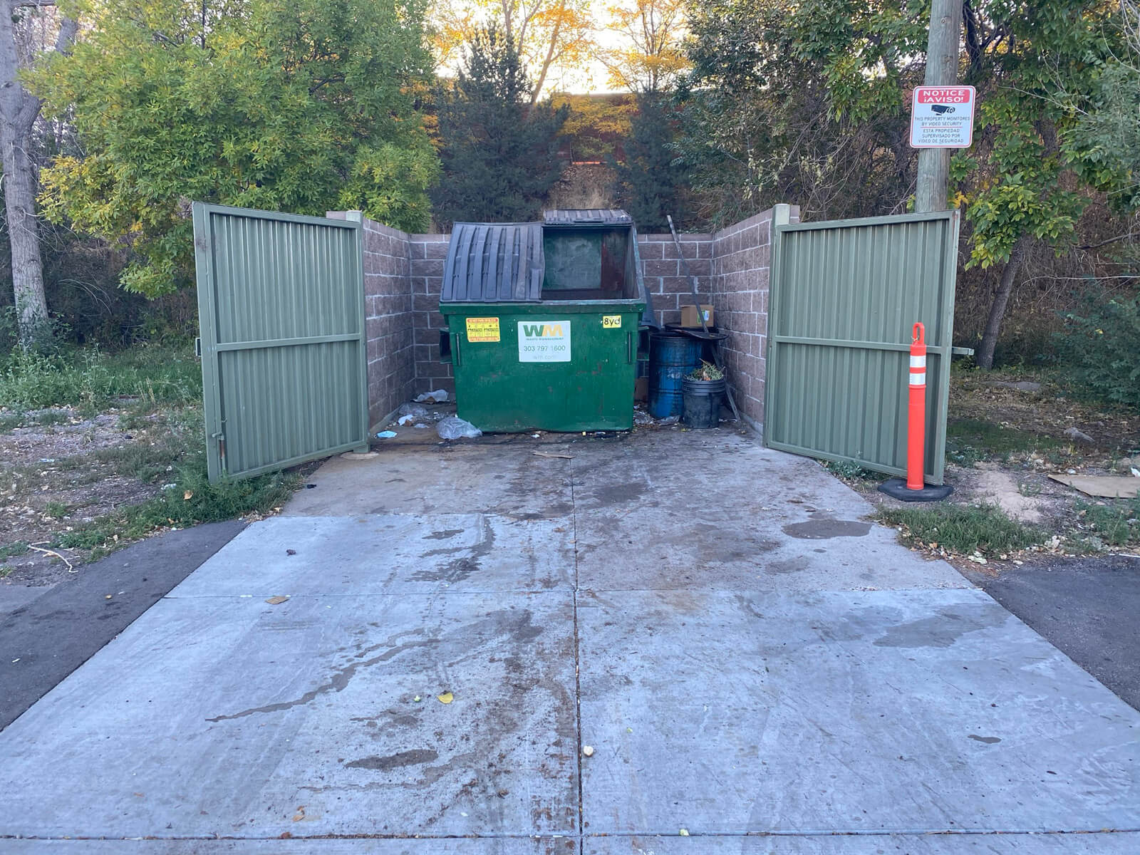 Dumpster Pad Cleaning